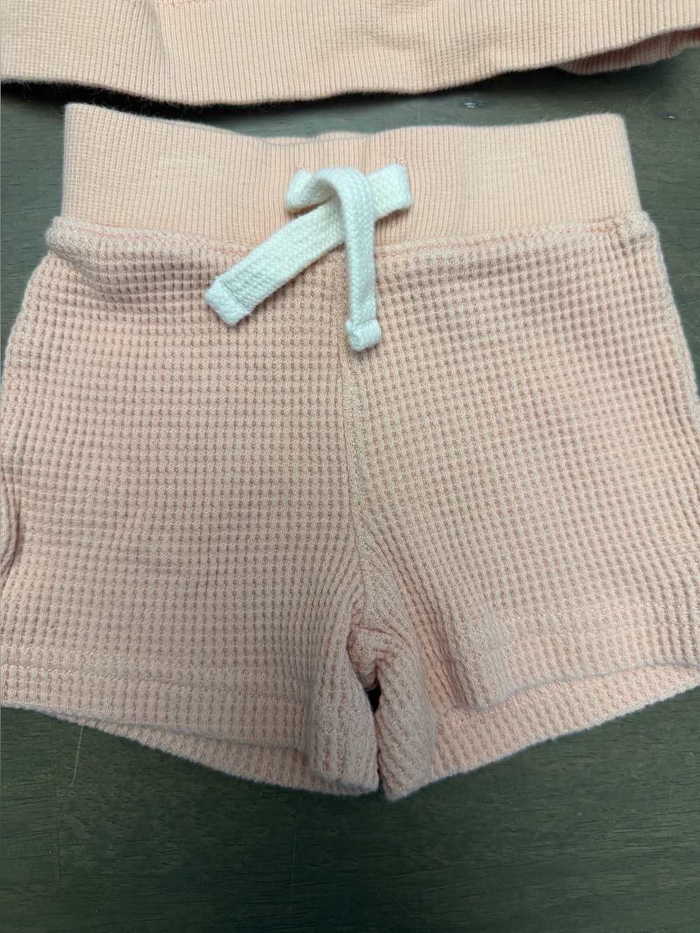 Carter's Baby NB Newborn 2pc Pink Cotton Hilary Duff 2-Piece Thermal Outfit Set - Picture 5 of 6